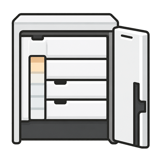 事業所内のパソコンでデータを管理するイラスト